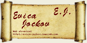 Evica Jockov vizit kartica